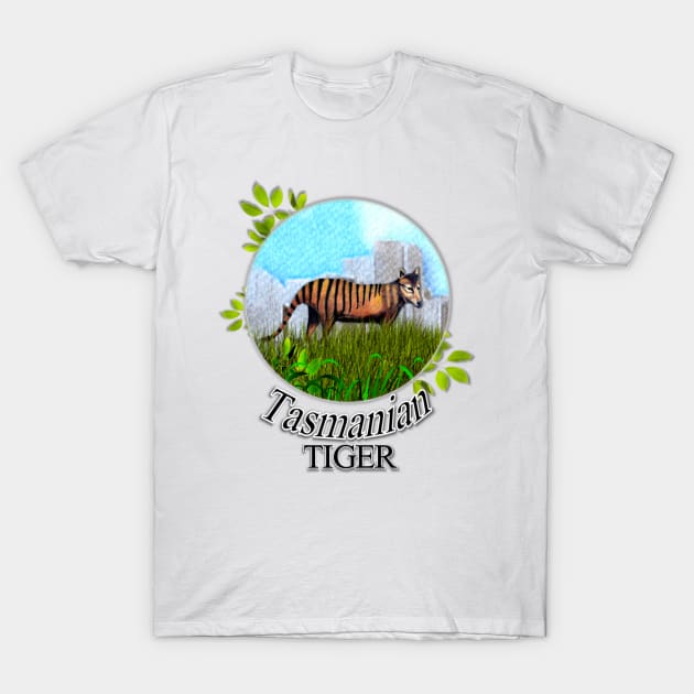 Tasmanian Tiger T-Shirt by KC Morcom aka KCM Gems n Bling aka KCM Inspirations